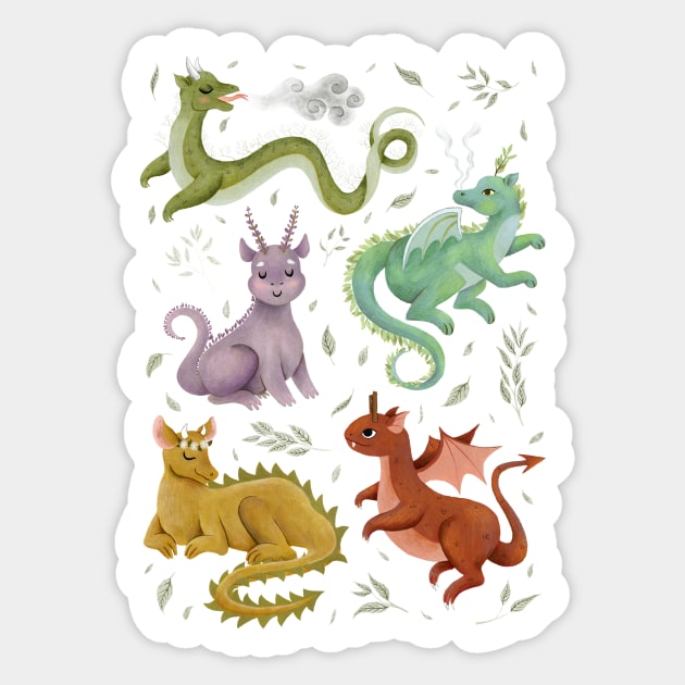 herb dragons Sticker by annyamarttinen